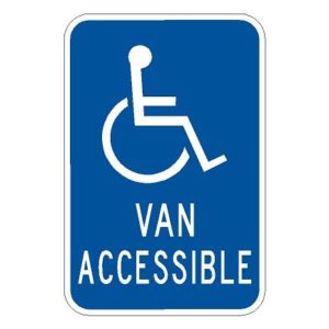 R7-128MOD Handicap Van Accessible