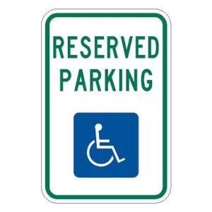 R7-8 Reserved Parking Handicap