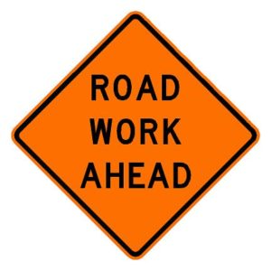 W20-1a Road Work Ahead Sign