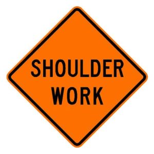 W21-5 Shoulder Work Sign