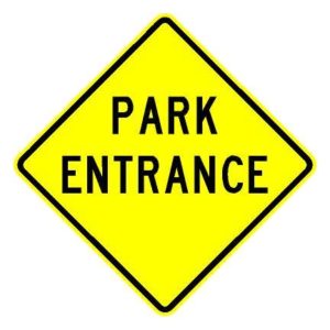 W11-H13P Park Entrance Sign