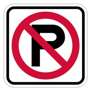 R8-3A No Parking Symbol